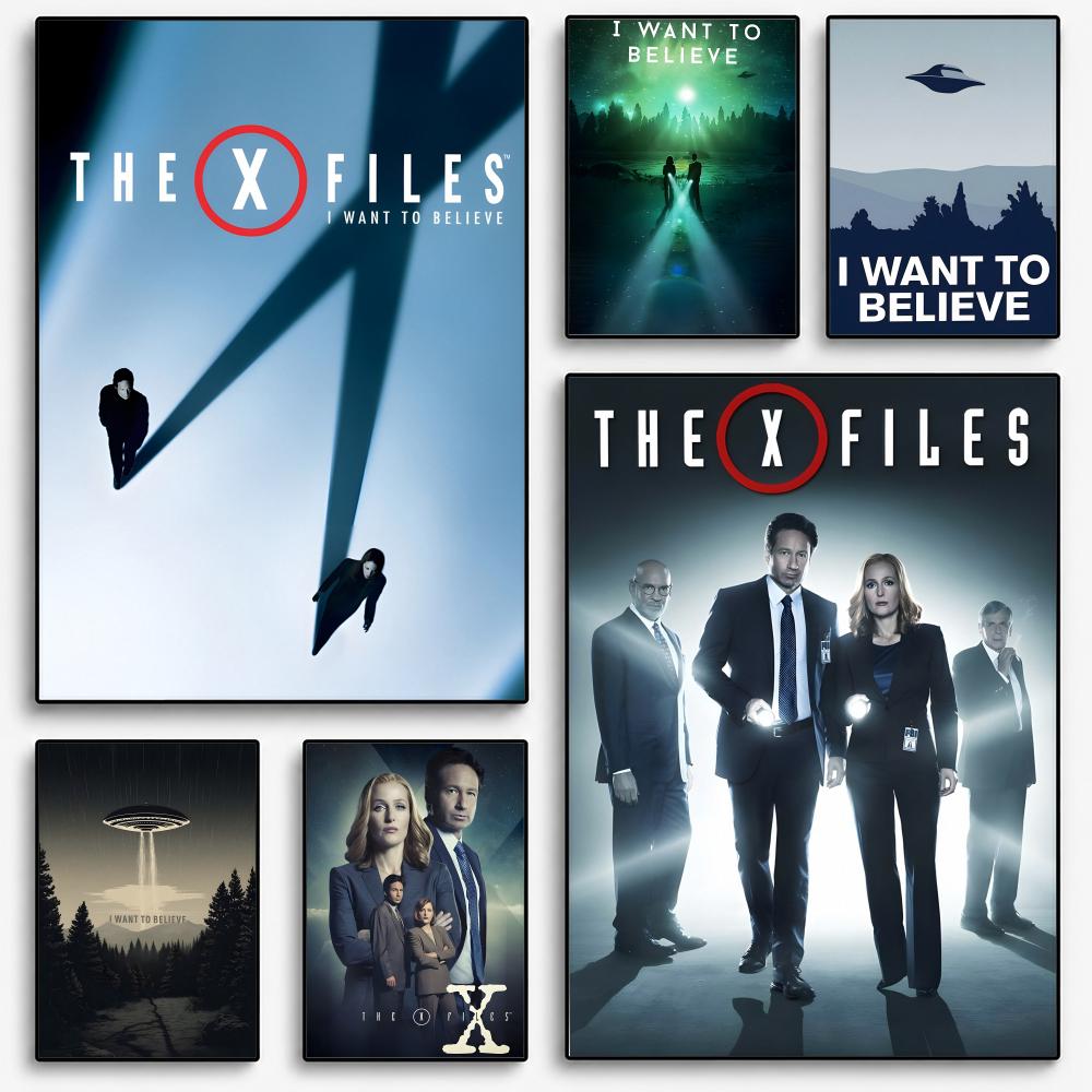 Interior Design Poster - ฉันอยากจะเชื่อว่า X Files คือโปสเตอร์ศิลปะสำหรับตกแต่งห้อง ตกแต่งบ้าน ตกแต่งผนังภายใน