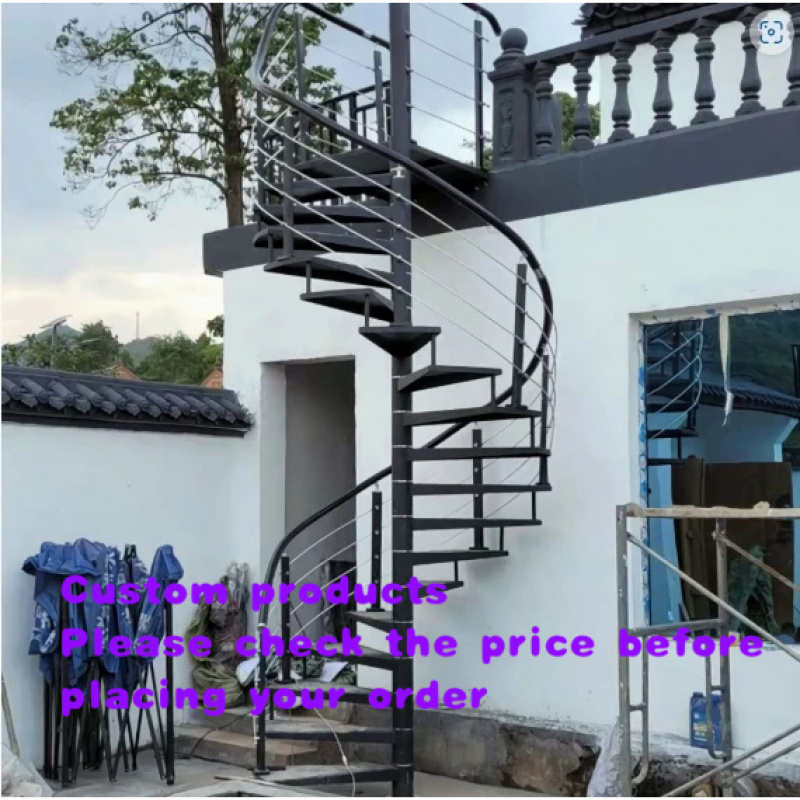 Interior Design Home - บันไดโลหะดีไซน์ทันสมัย ขายดี บันไดวนภายในบ้าน ปลอดภัย เหมาะสำหรับอพาร์ทเมนท์ บ้านพักตากอากาศ