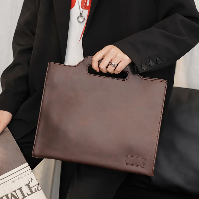 Interior Design Documentation - Vintage Designกระเป๋าถือผู้ชายClutches Knuckleboxกระเป๋าCrossbodyผู้ชายแฟชั่นธุรกิจกระเป๋าเอกสารกระเป๋าเอกสารiPADกระเป๋าSatchels