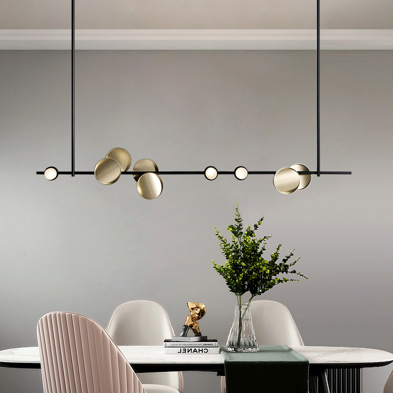 Interior Design Kitchen And Living Room - โคมไฟระย้าเพดานสไตล์โมเดิร์นมินิมอล สำหรับห้องนั่งเล่น ห้องครัว โต๊ะทำงาน โคมไฟข้างเตียง ดีไซน์เนอร์ตกแต่งภายใน