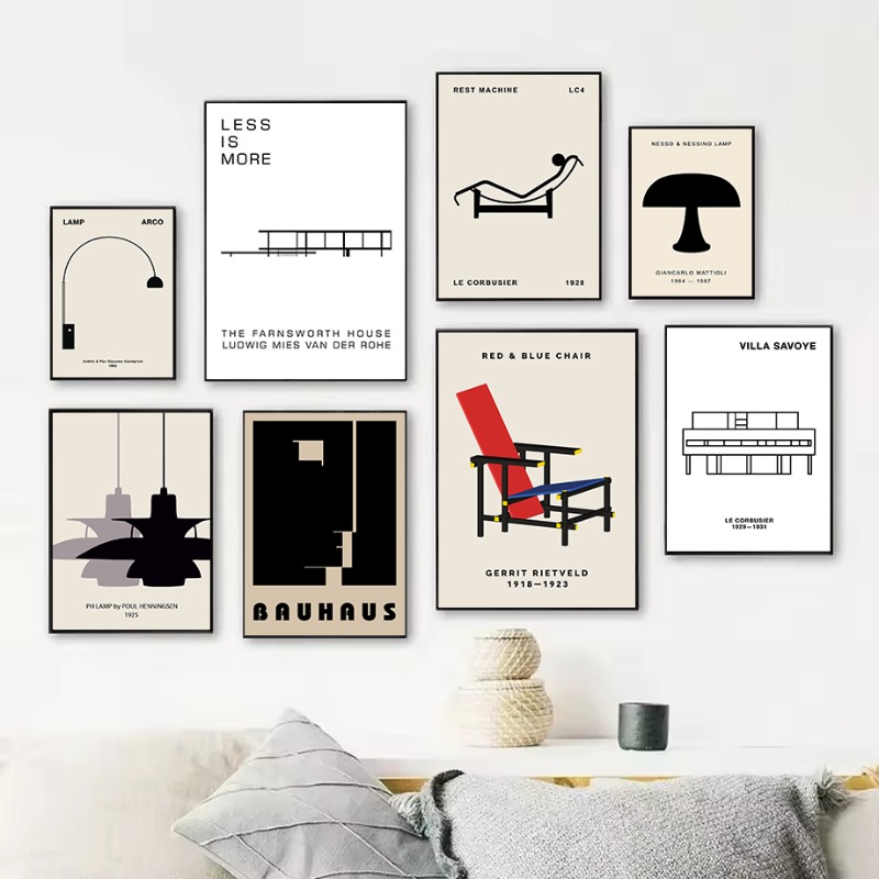 Interior Design Home - คลาสสิค ฟาร์นส์เวิร์ธ ฮاؤส์ บาวเฮาส์ ดีไซน์ สถาปัตยกรรมนามธรรม