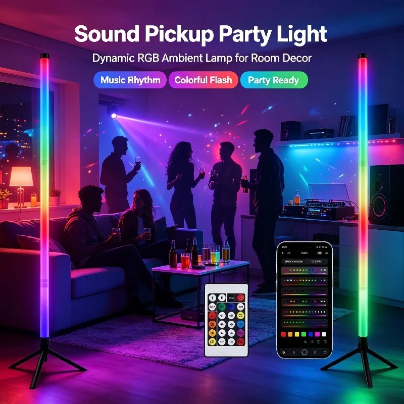 Interior Design Room - โคมไฟตั้งพื้น RGB ขนาด 120 ซม. 2