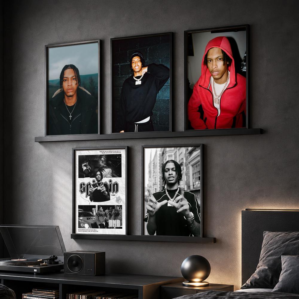 Interior Design Poster - N-Nemzzz แร็ปเปอร์อัลบั้มภาพวาดภาพเขียนตัวอักษรบนผ้าใบโปสเตอร์ห้องโถงห้องนอนห้องนั่งเล่นบาร์ตกแต่งภายในบ้านผนัง