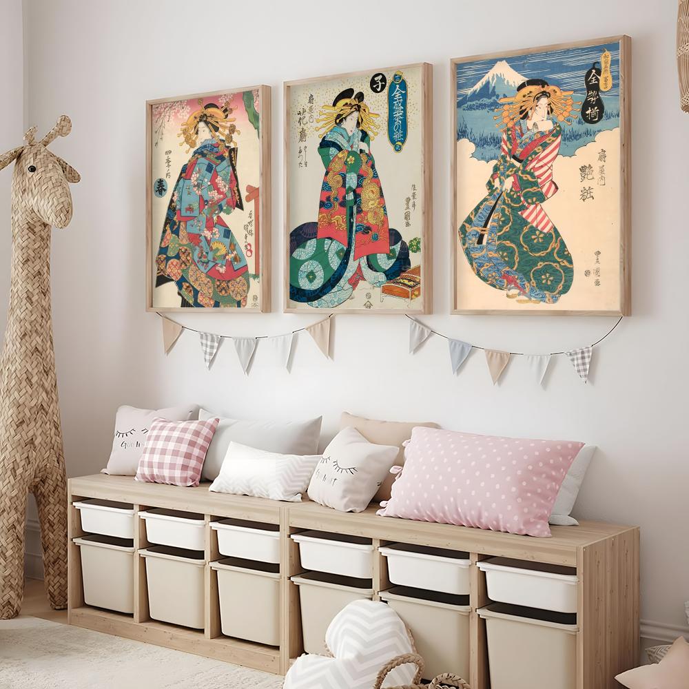 โปสเตอร์เกอิชาญี่ปุ่นย้อนยุค ส - Interior Design Poster บทวิจารณ์และราคา