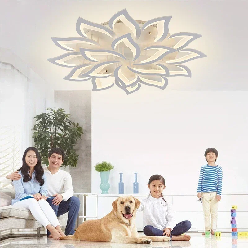 โคมระย้ากลีบดอก LED ของนักออกแ - Interior Design Kitchen And Living Room บทวิจารณ์และราคา