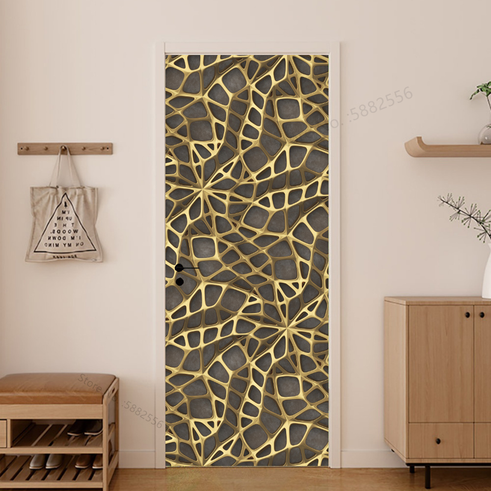 สติกเกอร์ประตูไม้ลายไม้เทียม ฟ - Interior Design Home บทวิจารณ์และราคา
