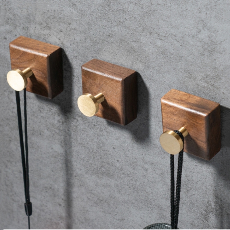 ตะขอแขวนผนังไม้วอลนัท 2/1 ชิ้น - Interior Design Home บทวิจารณ์และราคา