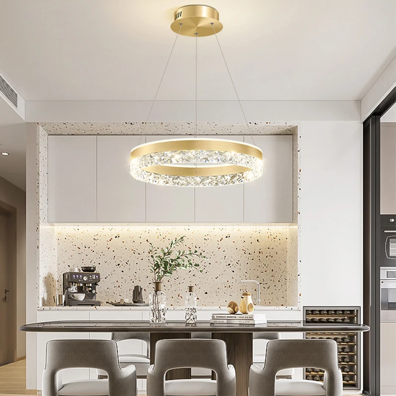 โมเดิร์นหรูหราคริสตัลไฟ LED จี - Interior Design Kitchen And Living Room บทวิจารณ์และราคา