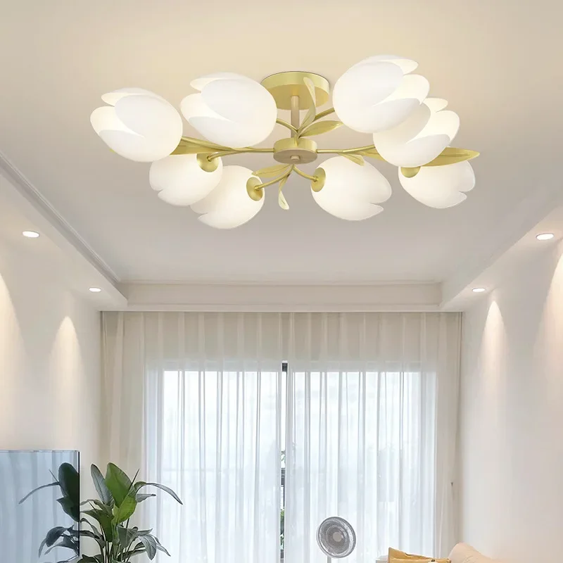 โคมไฟระย้าลายดอกไม้ โคมไฟเพดาน - Interior Design Kitchen And Living Room บทวิจารณ์และราคา