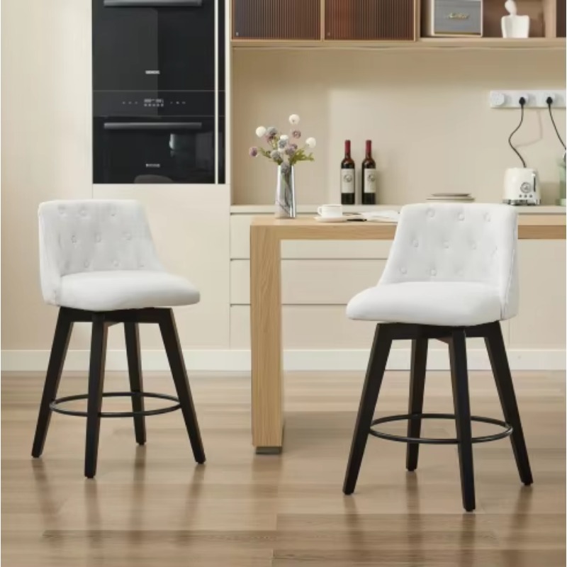 เก้าอี้บาร์ผ้าสไตล์โมเดิร์น ขา - Interior Design Kitchen And Living Room บทวิจารณ์และราคา